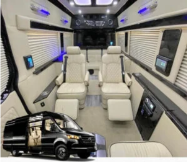 Black Jet Sprinter van